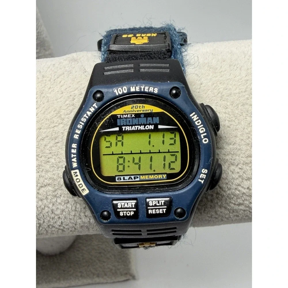 Timex Ironman Triathlon 20th‎ Anniversary 1998 New Battery Ladies Watch 33MM 7